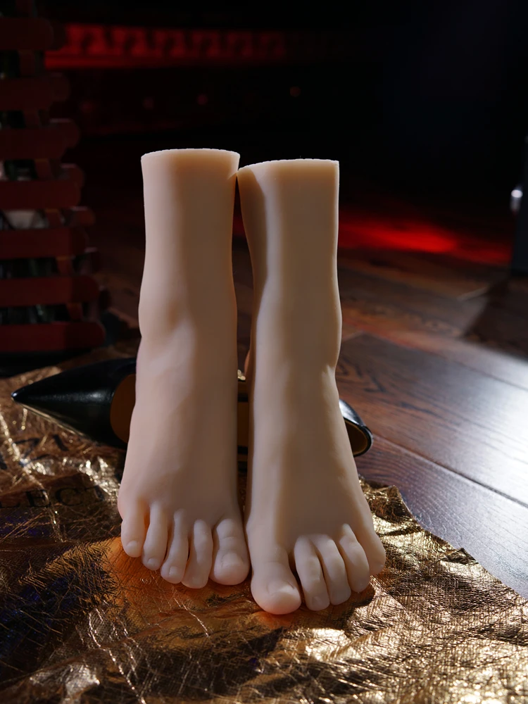 Имитационная модель ног обуви человеческий перевернутый шелковых чулок