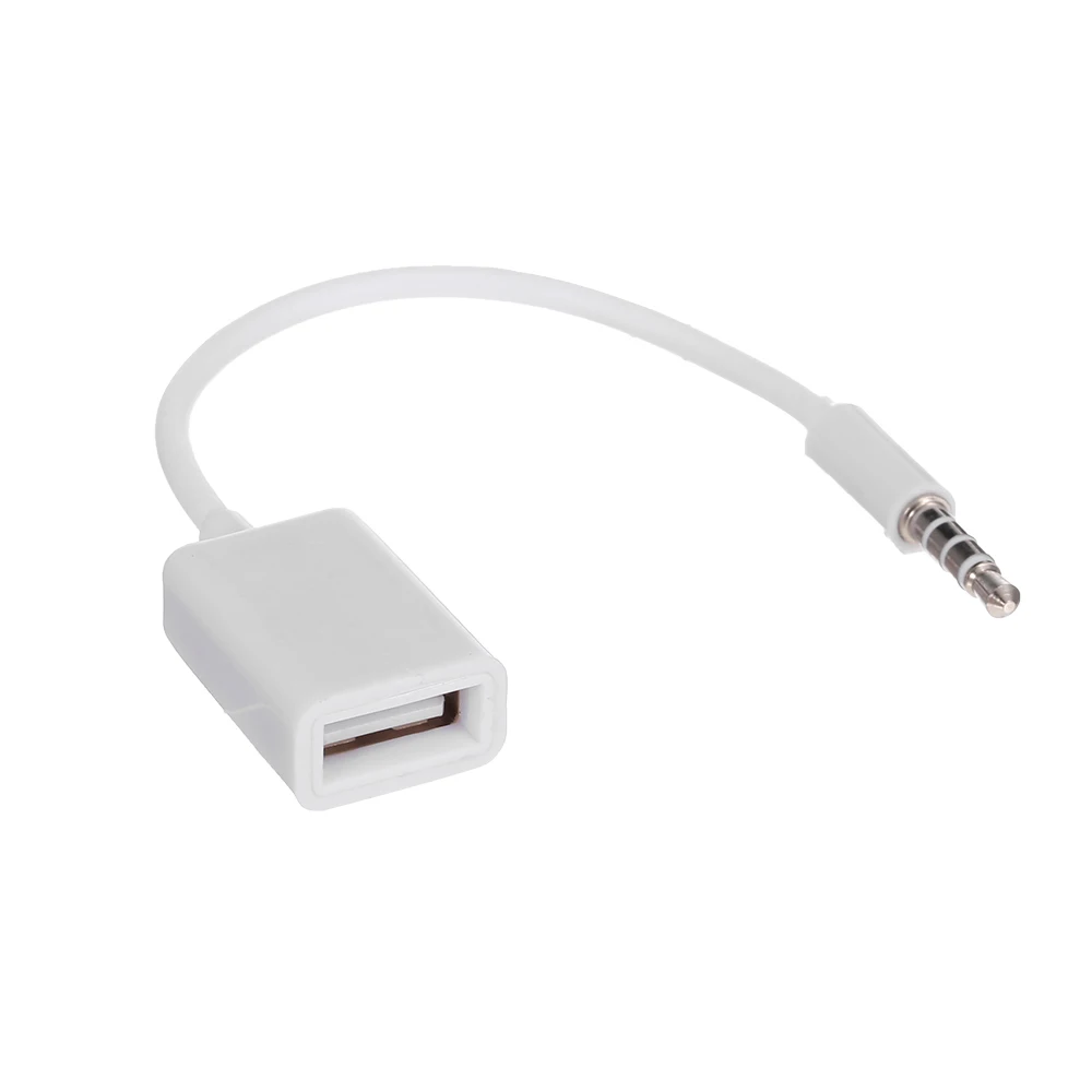 USB Aux аудио кабель адаптер 3 5 мм штекер для 2 0 Женский автомобильный конвертер шнур