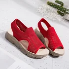 Новинка лета 2021, женские сандалии, плетеная сетчатая пляжная обувь на плоской подошве, корейская модная Студенческая обувь для отдыха, женская обувь большого размера