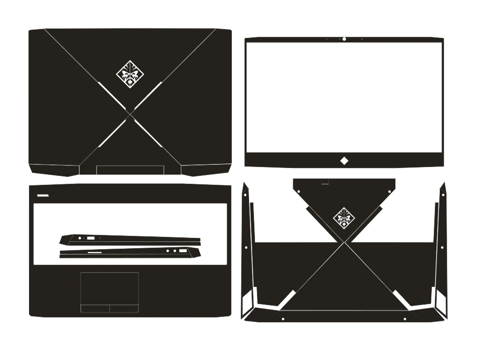 Специальный матовый Блестящий стикер для ноутбука KH защитный чехол HP Omen Gaming 4-го