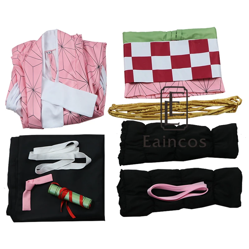 Кимоно незуко из аниме истребитель демонов маскарадная форма для Хэллоуин