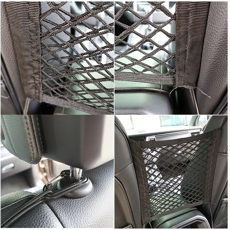 

25*25cm Auto Car Seat Side Storage Mesh Net Pouch Bag Phone Holder Pocket Organizer Car Storage Organizer Auto Styling Interior