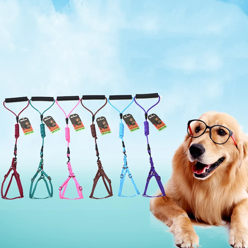 Регулируемый для собак кошек и поводок поводков питомцев щенком нейлоновый