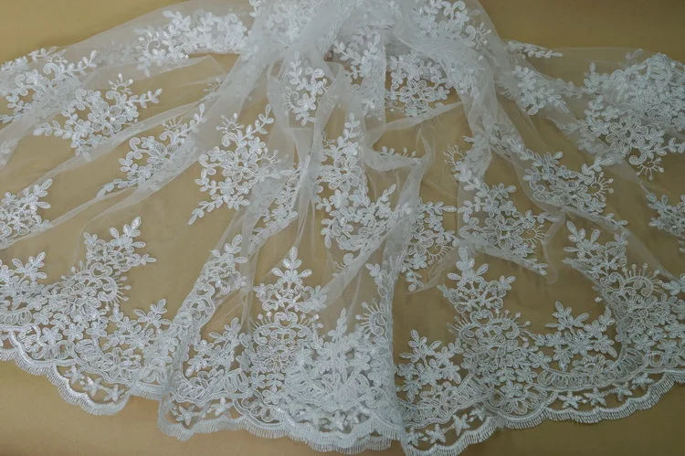 

Luxury high-end European wedding cloth accessories wedding cording lace fabric