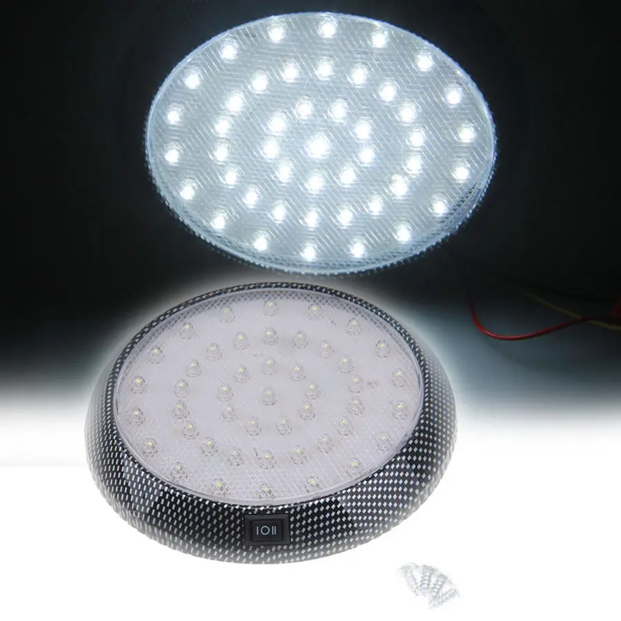 Автомобильная купольная потолочная лампа POSSBAY новинка 2019 46 светодиодов 12 В для