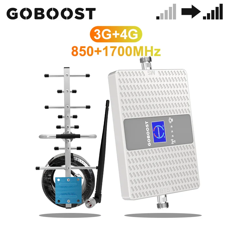 Усилитель сотовой связи GOBOOST 3G CDMA 850 AWS 1700 МГц усилитель сигнала Band 4 5
