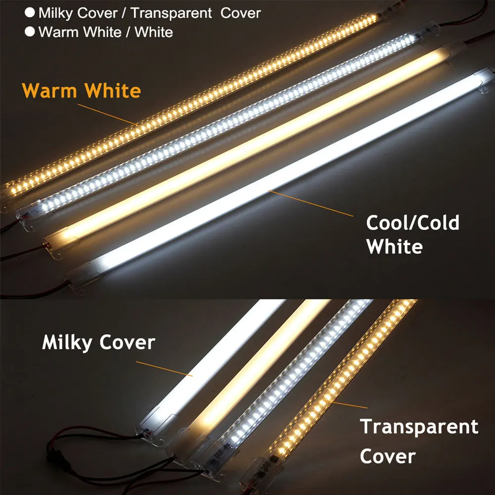 1-12X LED Tube Light 72LEDs 30/40/50cm Bar Light Rigid Strips Under Cabinets Fluorescent Floodlight for Home Kitchen Wall Decor images - 6