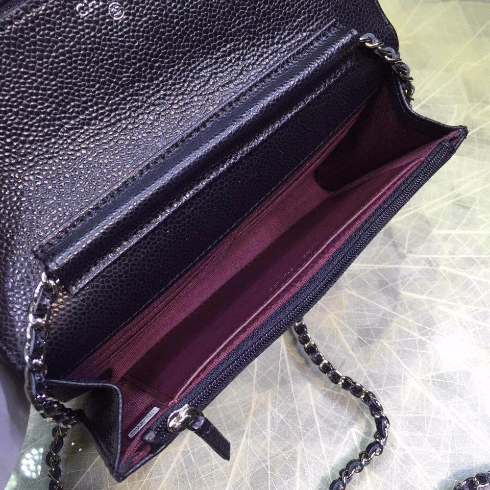 

Luxury Brand Woc Plain Caviar Bag Classic Cross Body Handbags Women Top Quality Real Leather Designer Bags Small Chains Bag 2020