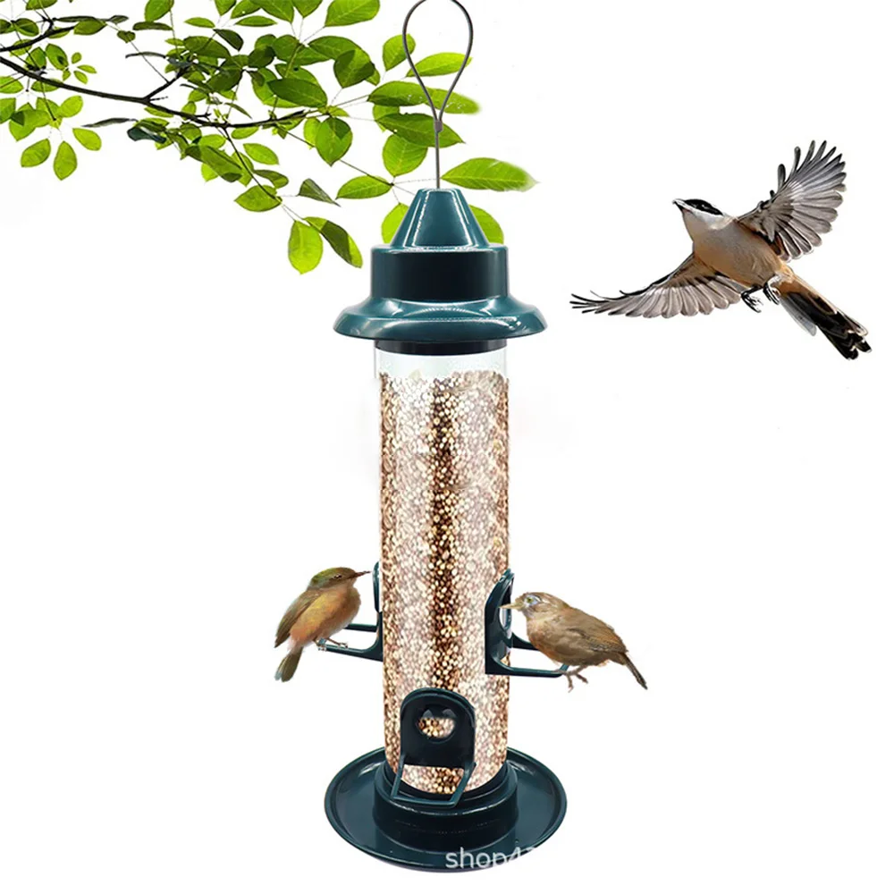 

Кормушка для птиц, подвесная Водонепроницаемая пластиковая беседка Transpa, автоматическая кормушка для птиц, дом для наружного сада, контейнер для двора
