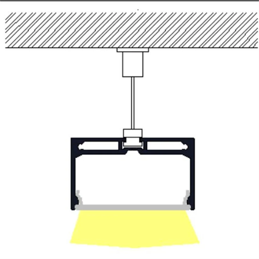 free shipping high quality aluminum channel with milky cover and end caps 2m/pcs 26m/lot | Обустройство дома
