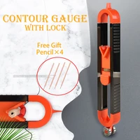 vastar profile scribing ruler contour gauge with lock adjustable locking precise woodworking measuring gauge measurement tools