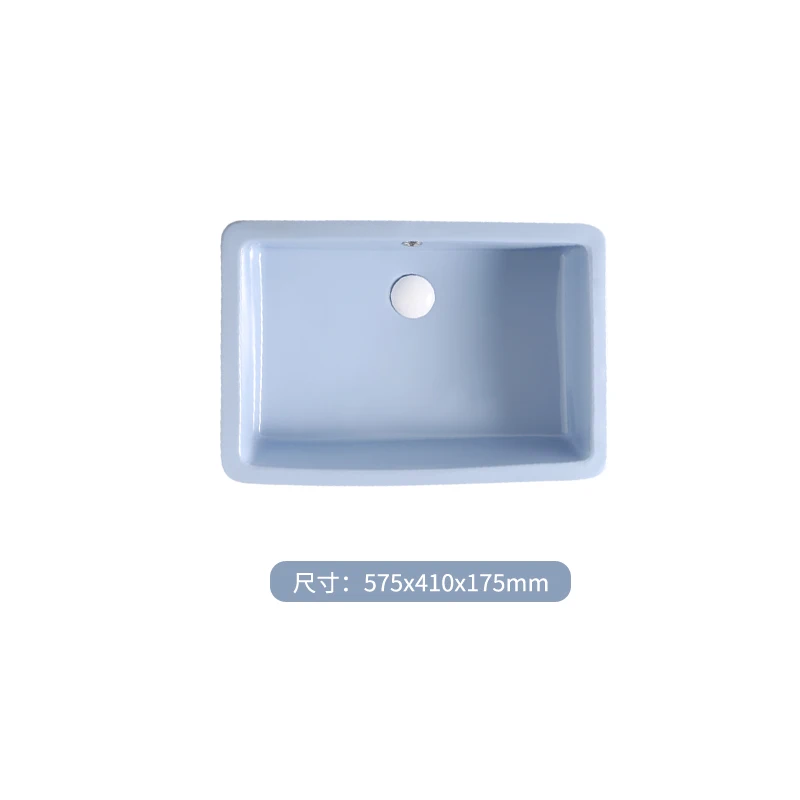 

Sky Blue WashBasin Bathroom Sinks Green Household Nordic Art Washbasin Portable Sink Ceramic Under Counter Basin Shampoo Bowl