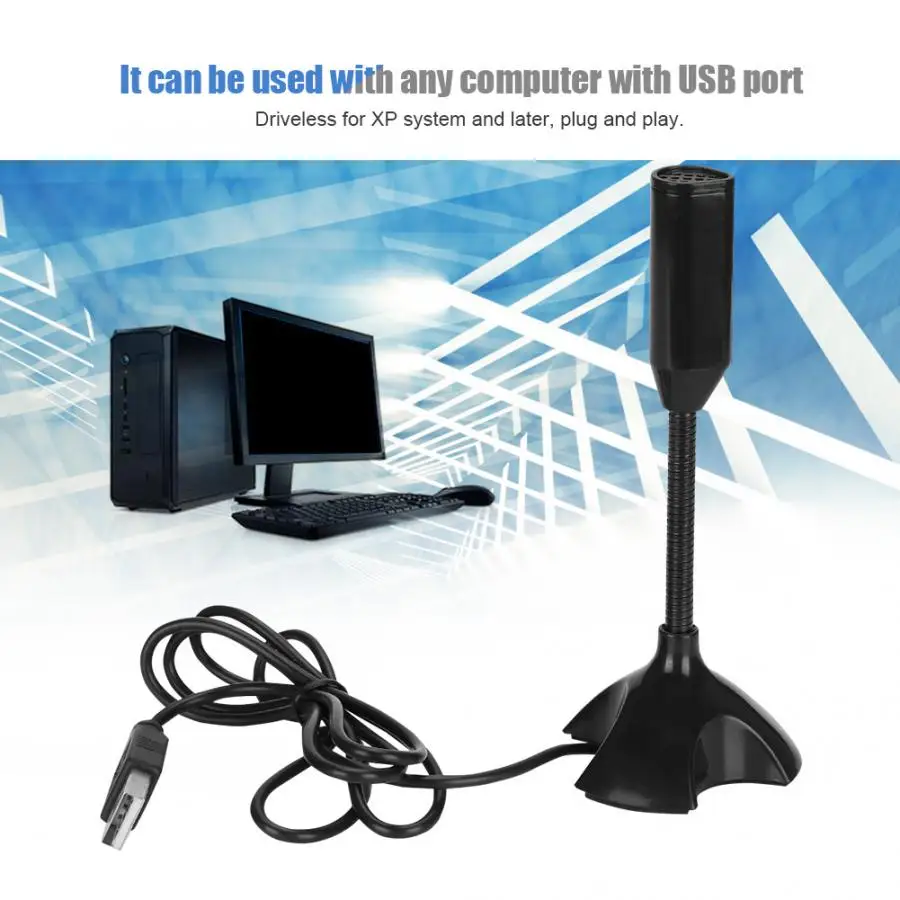 Для Raspberry Pi 2/3 USB Plug and Play компьютерный микрофон без рукавов для Win XP и более поздних