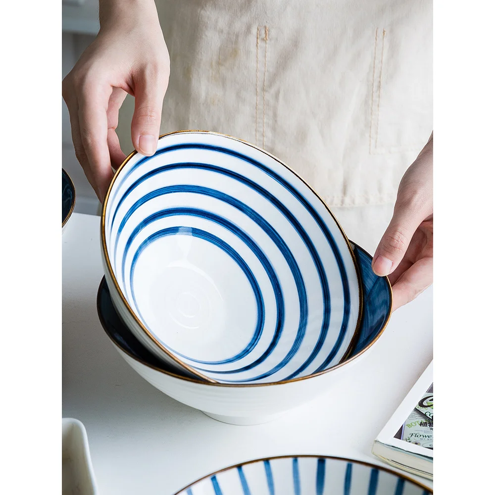 Керамическая миска для супа 8 дюймов миски салата в японском стиле контейнер