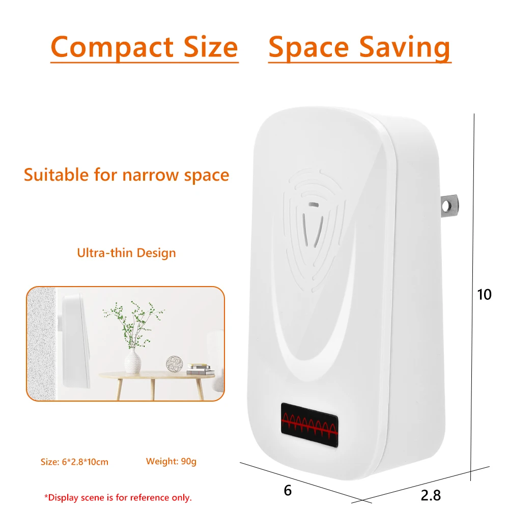 2 шт. ультразвуковой против комаров убийца Мышь тараканами средство Отпугиватель
