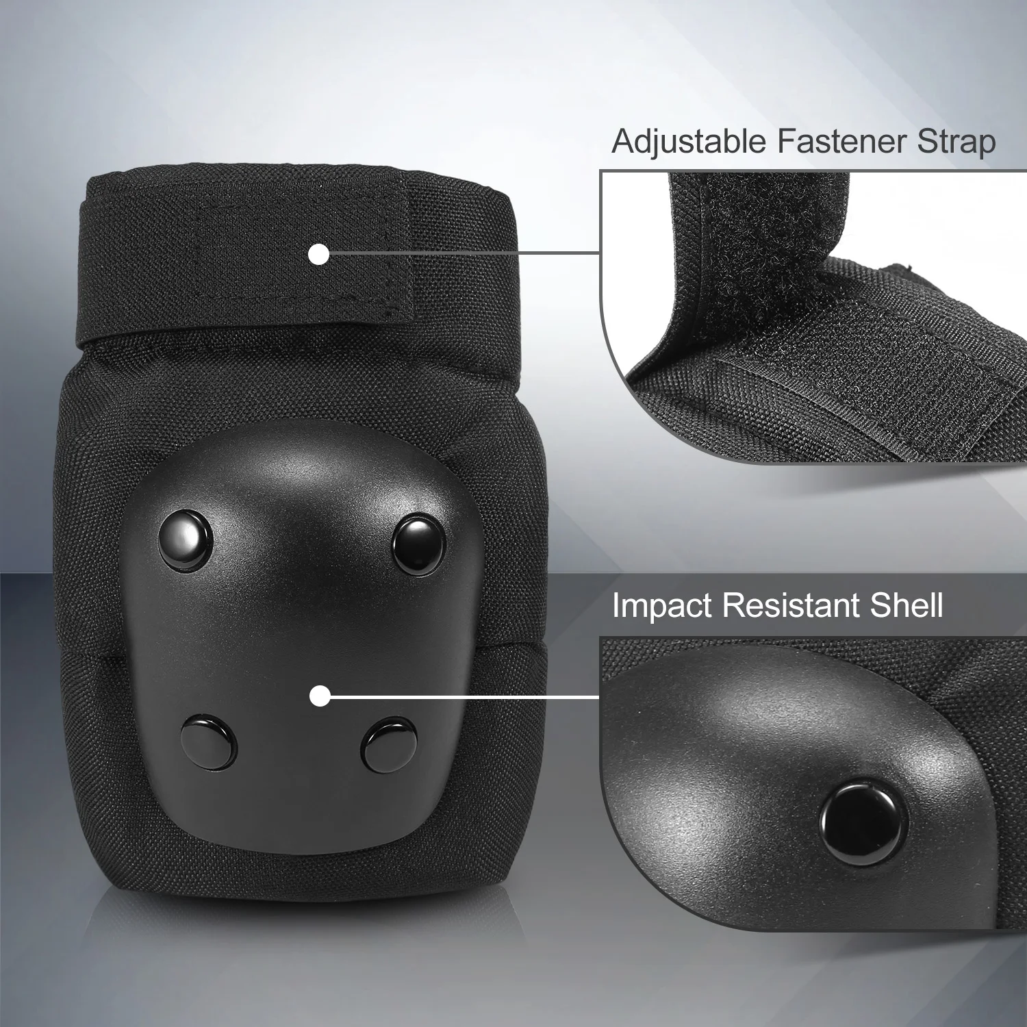 

6 in 1 Kids/Adults Knee Pads Elbow Pads Wrist Pads Sport Protective Gear Set for Cycling Skateboard Roller Skating