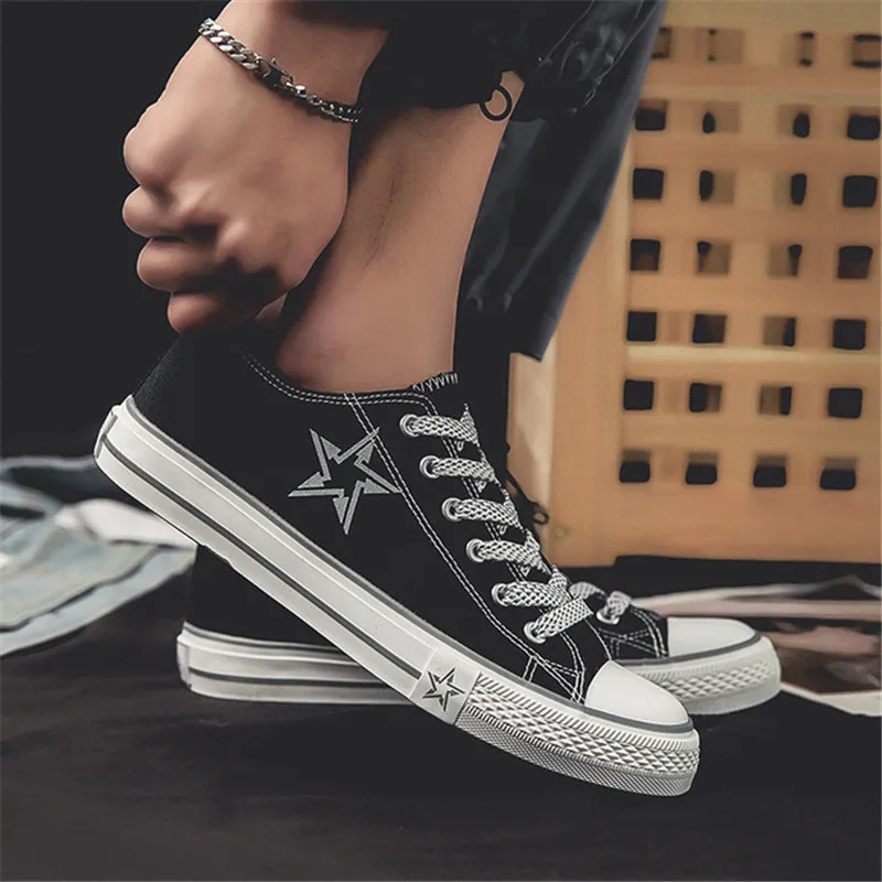 Мужская обувь Кроссовки на шнуровке повседневная Дышащая парусиновая для