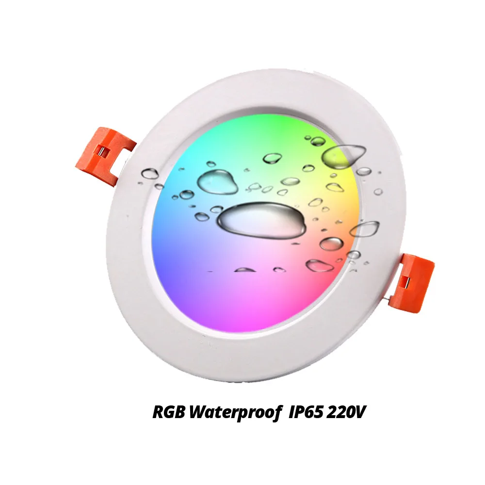 Умный встраиваемый потолочный светодиодный светильник 220 В переменного тока RGB CCT