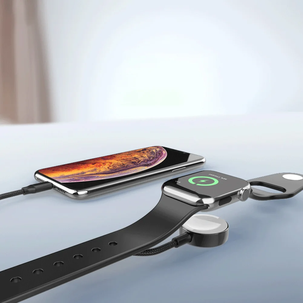 Магнитное Беспроводное зарядное устройство для Apple Watch 5 4 3 2 1 м USB кабель передачи