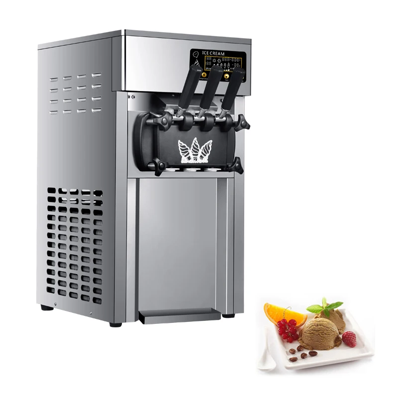 

SYILIU Stainless Steel Portable Commercial Soft Ice Cream Machine Ice Cream Maker