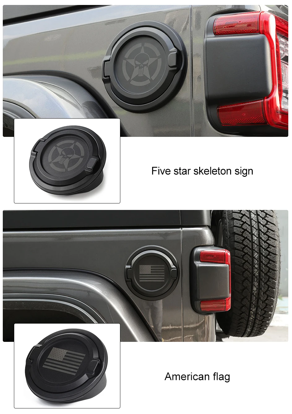 SHINEKA крышки бака для Jeep Wrangler JL Unlimited 2 4 двери бензобака крышка топливного бака крышка двери для Wrangler JL