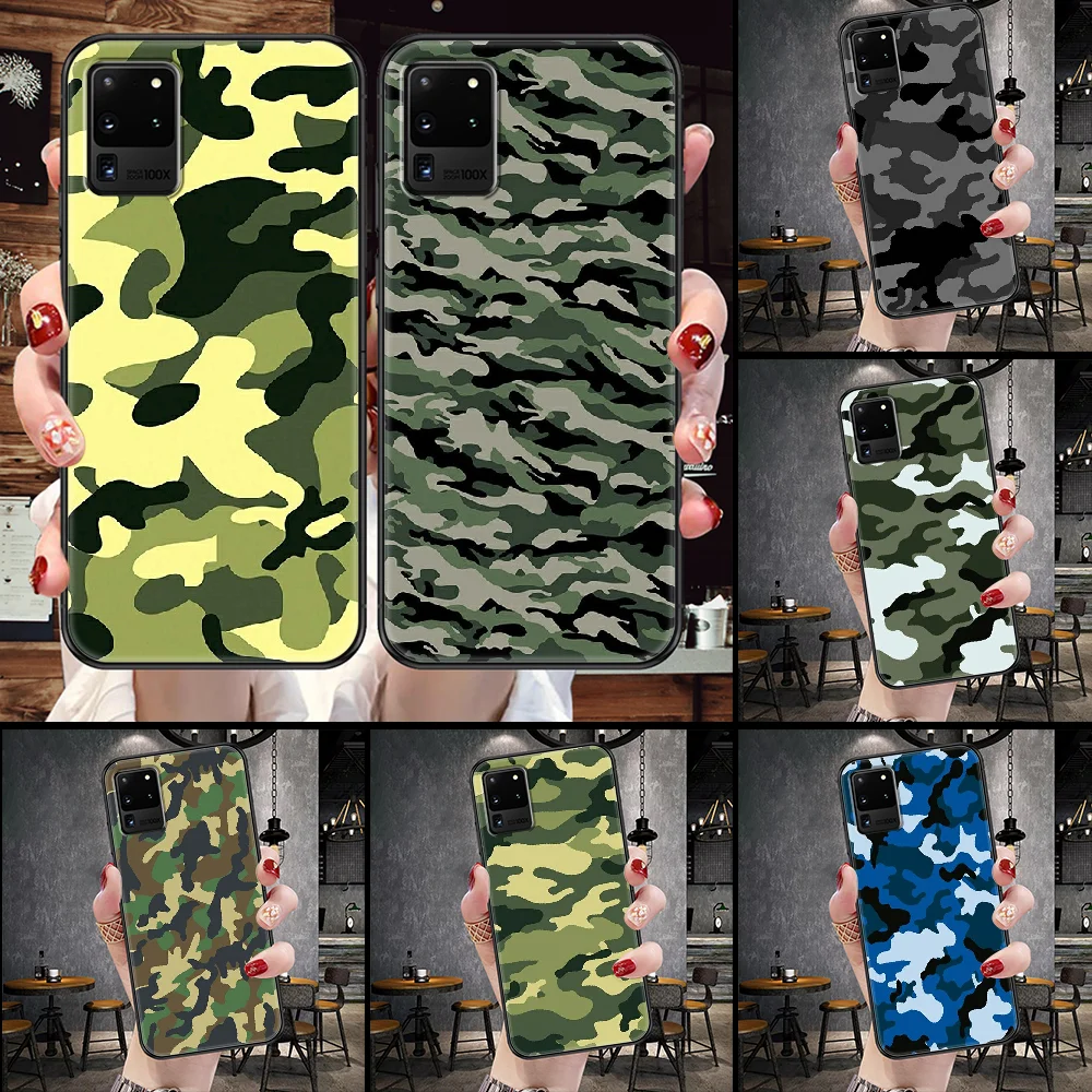 Камуфляжный чехол в стиле милитари для телефона Samsung Galaxy Note 4 8 9 10 20 S8 S9 S10 S10E S20 Plus
