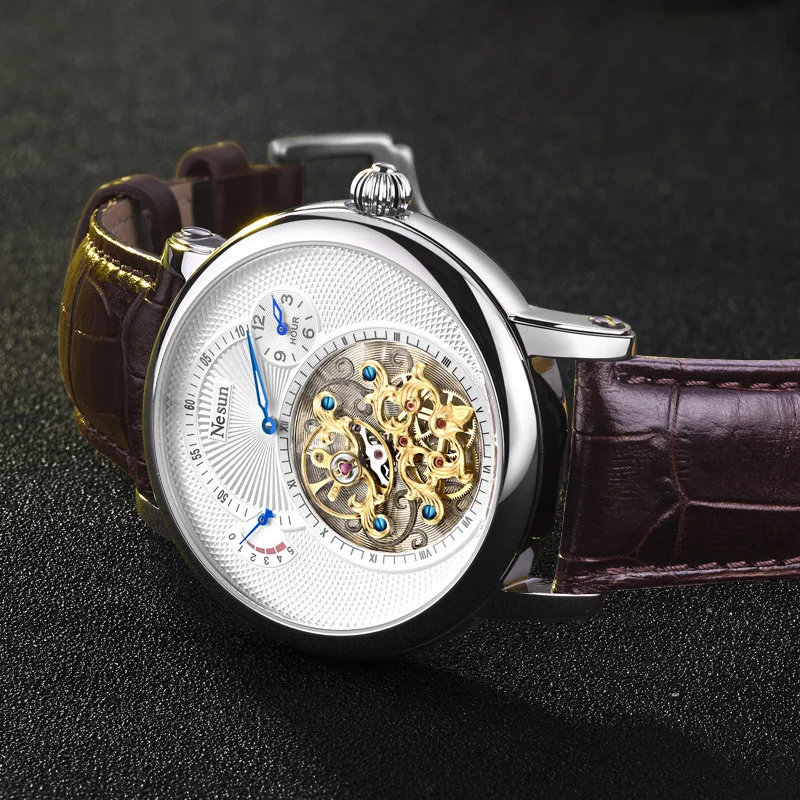 Nesun Tourbillon Men's Watch Automatic Mechanical Sports Leisure Top Luxury Brand Switzerland Watches Man Gift Relogio Masculino |