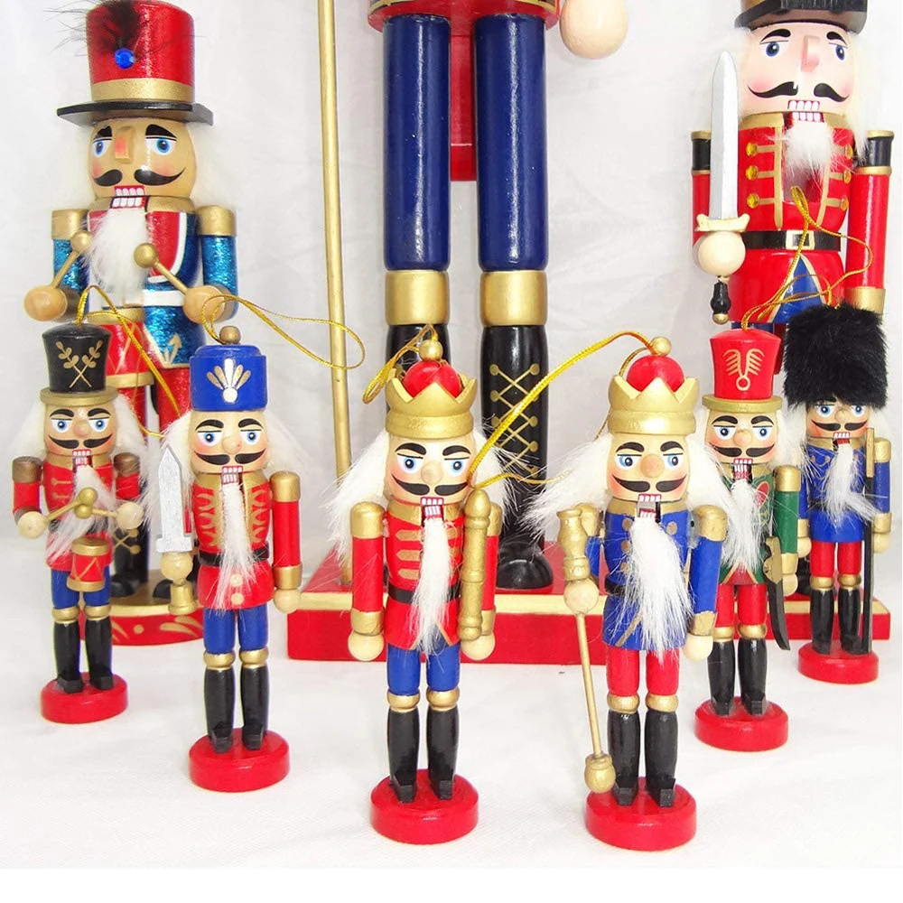 

6 шт., деревянные украшения для новогодней ёлки