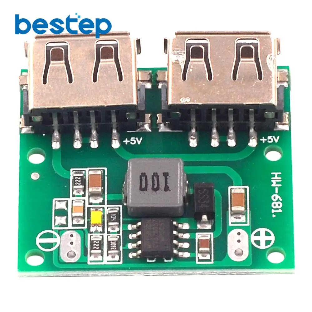 DC понижающее зарядное устройство Модуль питания двойной USB выход напряжение