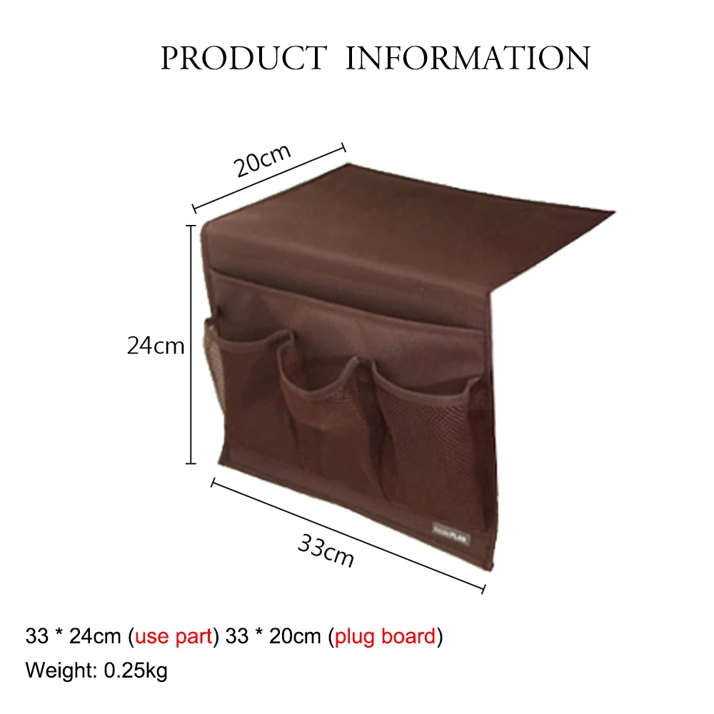 Прикроватный органайзер для хранения подвесной Caddy Dorm кровати стола дивана Сумка