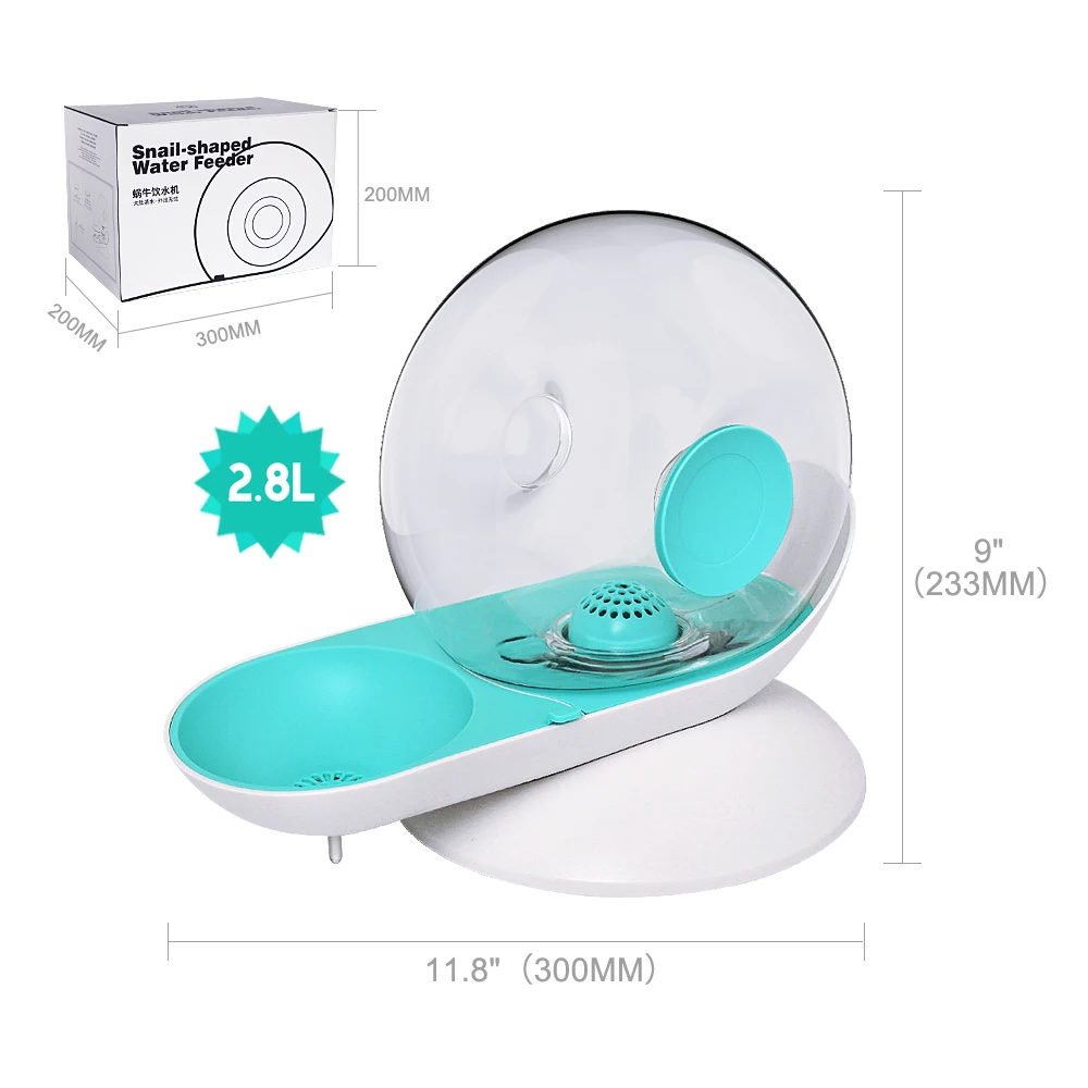

2.8L Pet Cat Dog Feeder Fountain Bubble Automatic Cat Water Dispenser Large Drinking Bowl For Cat Water Fountain No Electricity