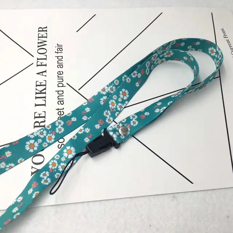 2019 маленькие свежие листья шейный ремень ремешки для ключей ID карты телефон