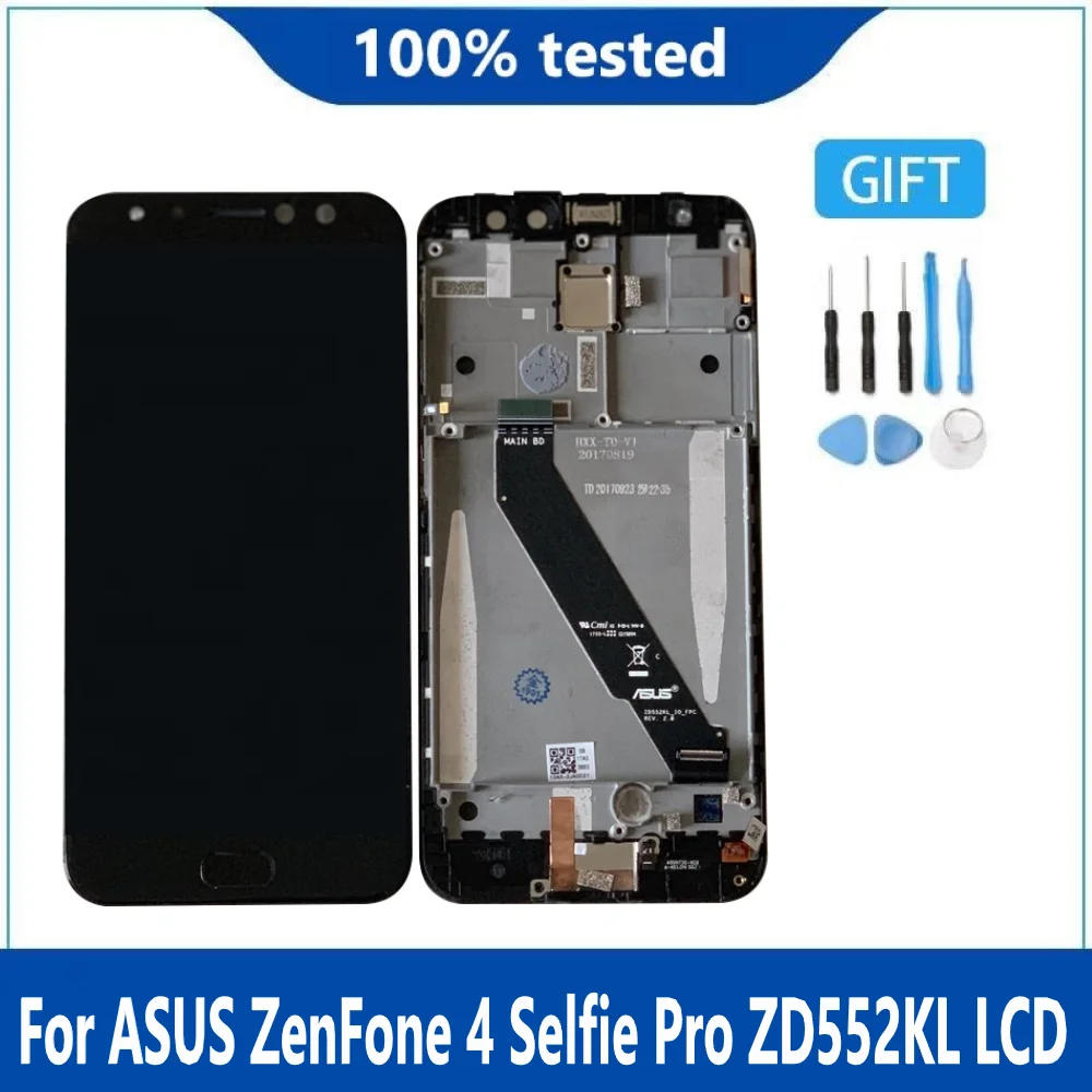 

Дисплей AMOLED для ASUS ZenFone 4 Selfie Pro ZD552KL Z01MD, ЖК-дисплей, сенсорная панель, дигитайзер в сборе, Burn-Shadow, оригинал