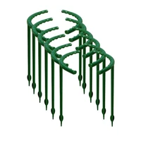 12 pcs plants supports stakesplastic curve flower support ring plants cage holder for plants vegetablestomatoesetc