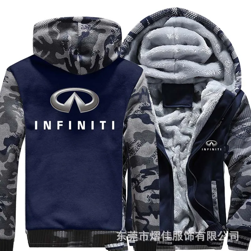 

INFINITI Winter Jacket Men's Cotton Warm Hoodies Casual sweatshirt Male Thicken coats Sweatshirt top Hoodie size S-6XL
