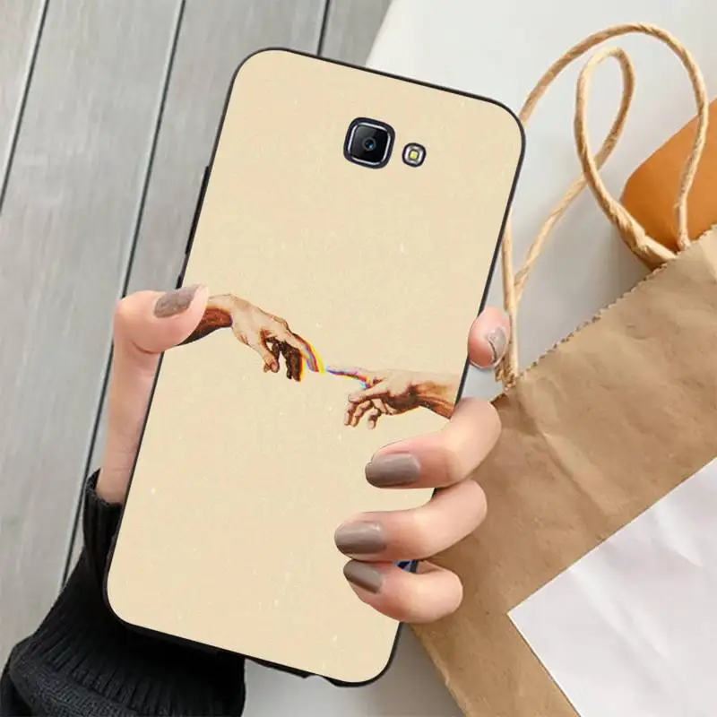 Чехол MaiYaCa для телефона с изображением Давида на пальце Samsung J4 PLUS J7PRO J5 J6 J7 PRIME neo 2016