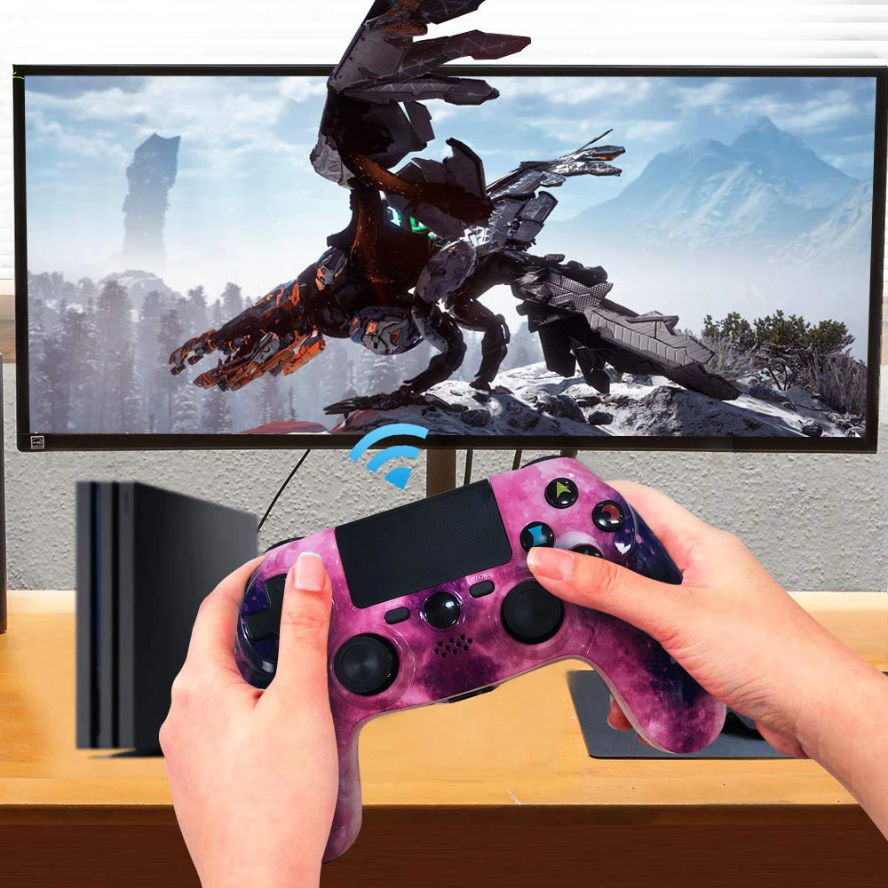 K ISHAKO Manette PS4 джойстик с двойной вибрацией беспроводной Bluetooth игровой контроллер PS