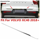 Аксессуары из нержавеющей стали для VOLVO XC40 2018-2021, задняя дверь багажника, задняя дверь, задняя дверь, молдинговая лента, декоративная крышка, отделка, внешняя отделка