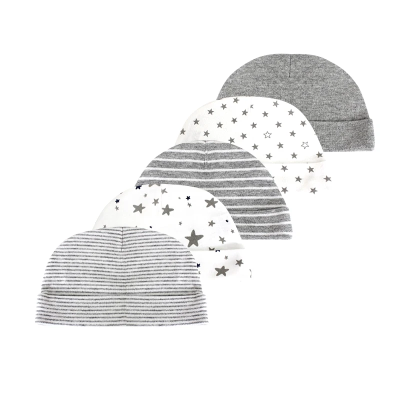 5Pcs/sets Baby Hat Cotton Toddler Scarf for Boy&ampGirl Cap Solid Color Children beanie baby accessories newborn 5017 | Детская одежда
