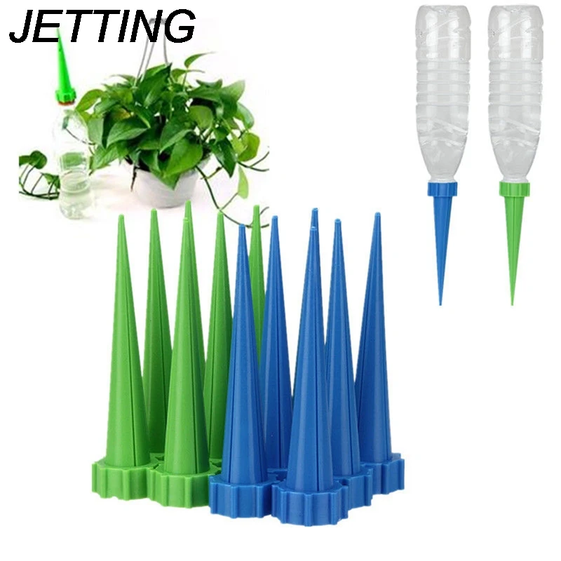 

Hot! 4PCS Automatic Garden Watering Spike Plant Flower Waterers Bottle Irrigation System Watering Cones Cleaning Garden Tools