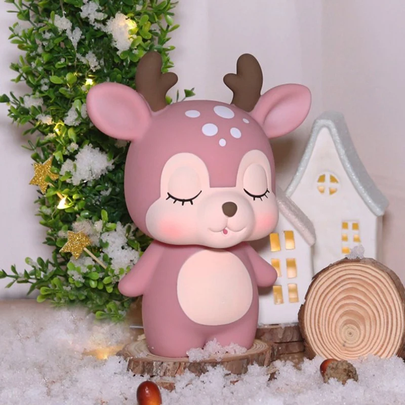 Копилка с оленем мультяшная Милая копилка для монет милый подарок сохранения