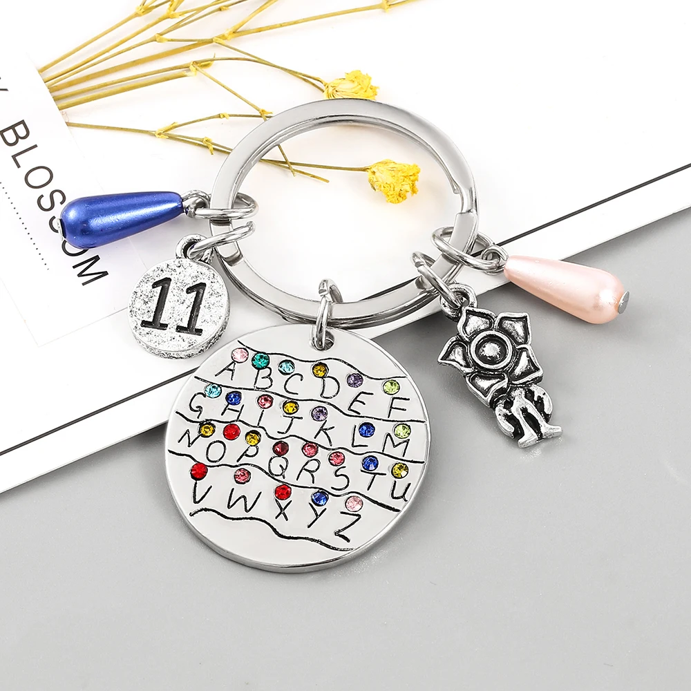 Странные Вещи брелок Алфавит Письмо светильник Настенный Монстр 11 Подвески в