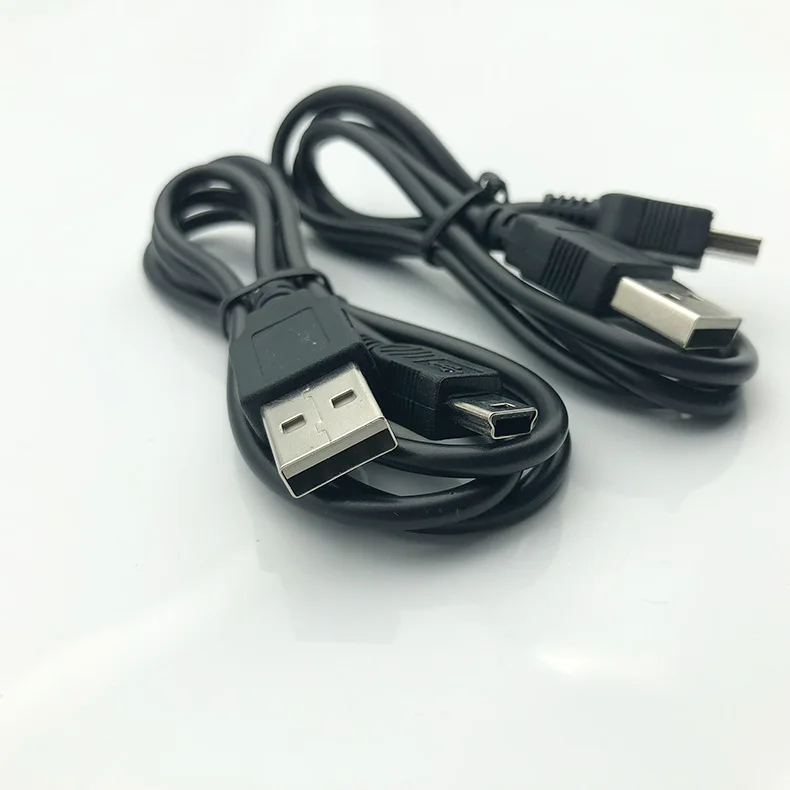 125pcs 80cm universal mini usb 5 pin date cable 5pin charging charger cord cables for mp3 mp4 player old phone camera car gps free global shipping