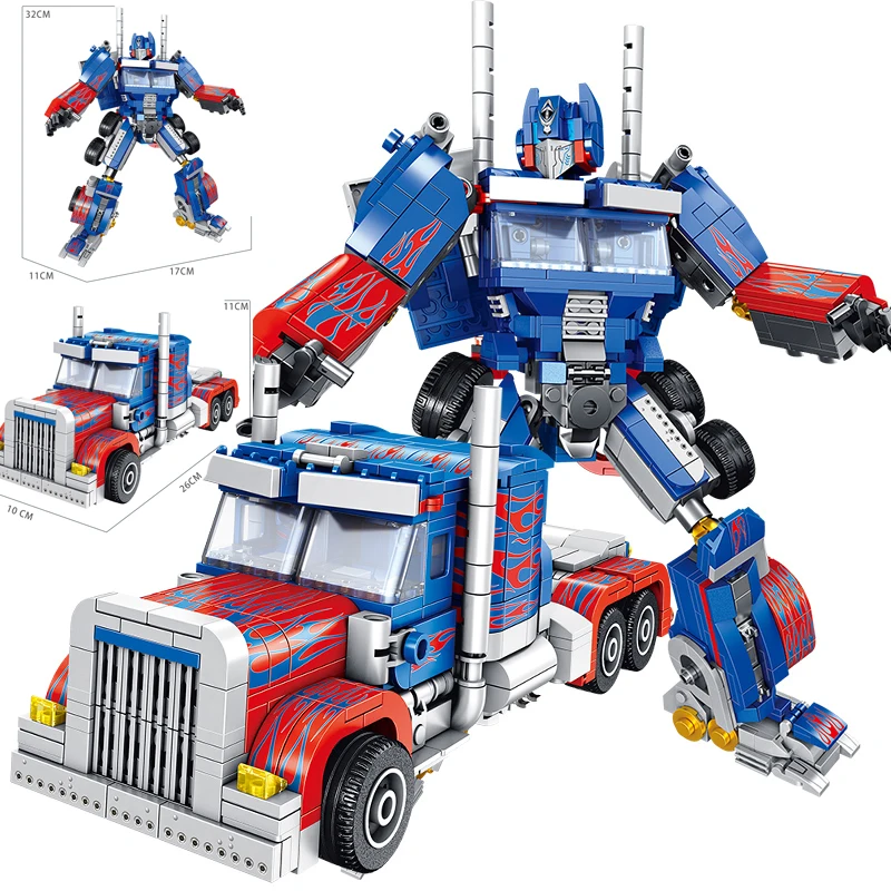 Креативные идеи строительные блоки 389 грузовиков оптимизированные Prime с