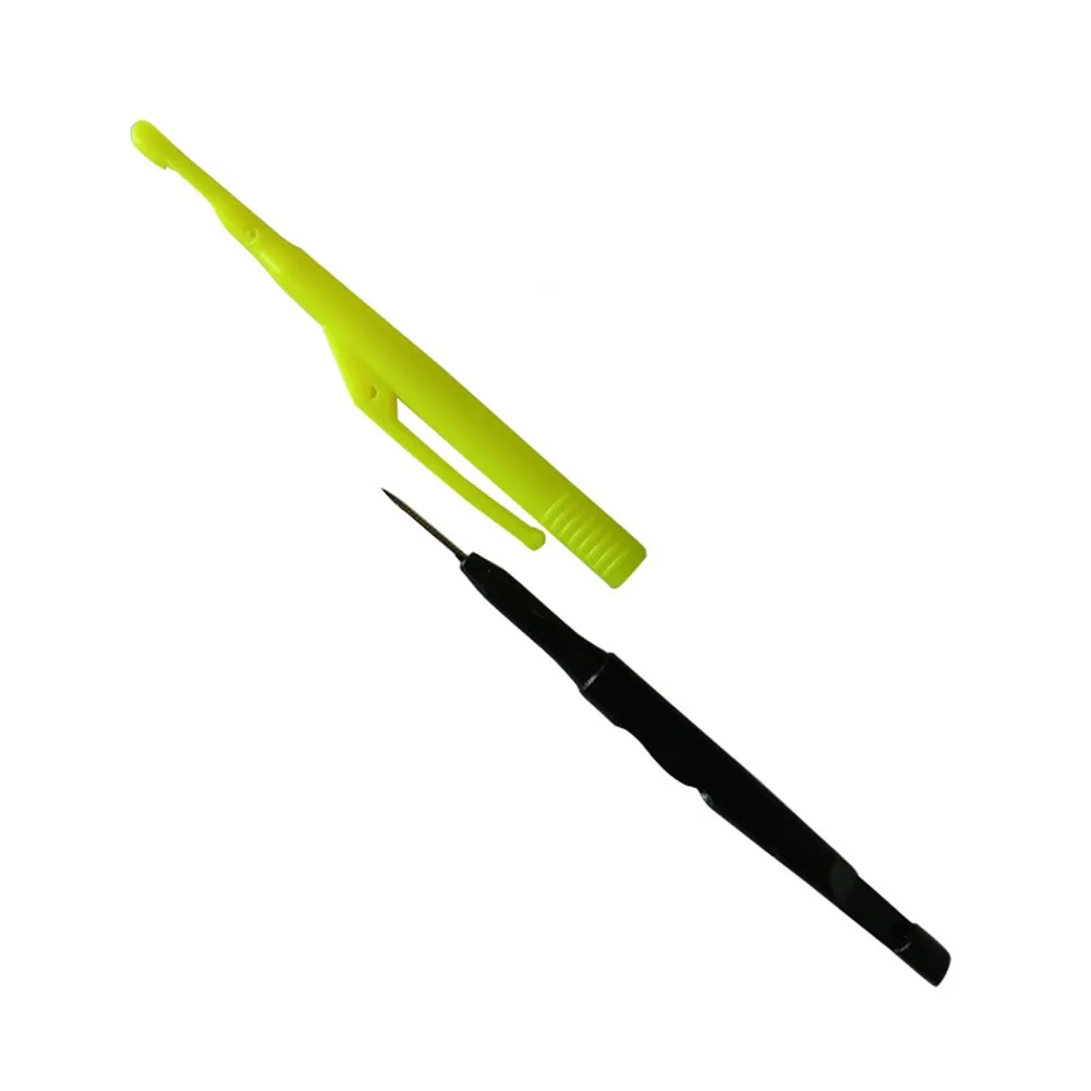 

Fishing Hook Remover Disgorger Knot Picker Tying Tools Two-section Unhooking Device With Bait-piercing Needle Loop Tier Decoup