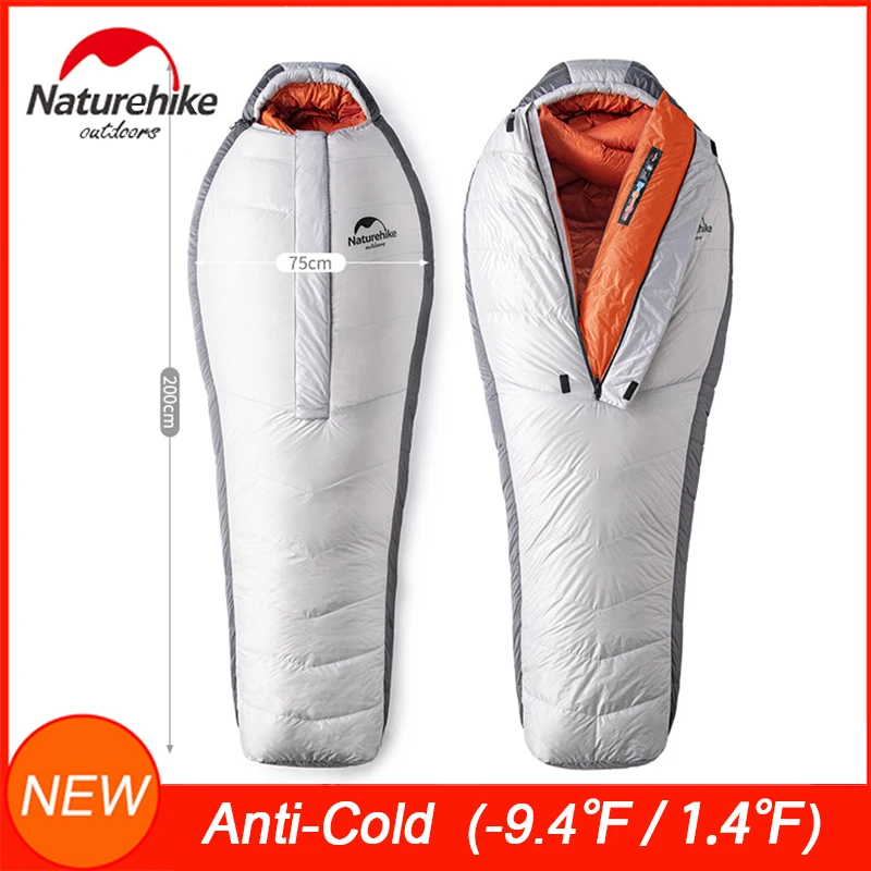 Новинка зимы 2019 спальный мешок Naturehike UltraWarm для мам с белым гусиным пухом