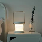 Портативная лампа-фонарь с деревянной ручкой, портативная многофункциональная Складная маленькая настольная лампа AC889