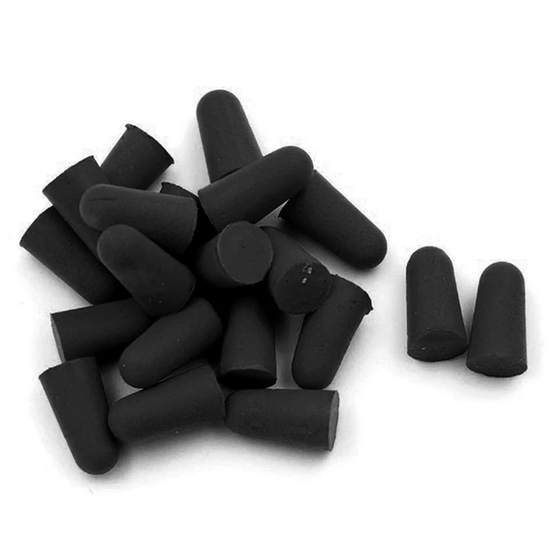 

1/20PCS Black Travel Sleep Noise Prevention Earplugs Noise Reduction For Travel Sleeping Soft Tapered Foam Ear Plugs