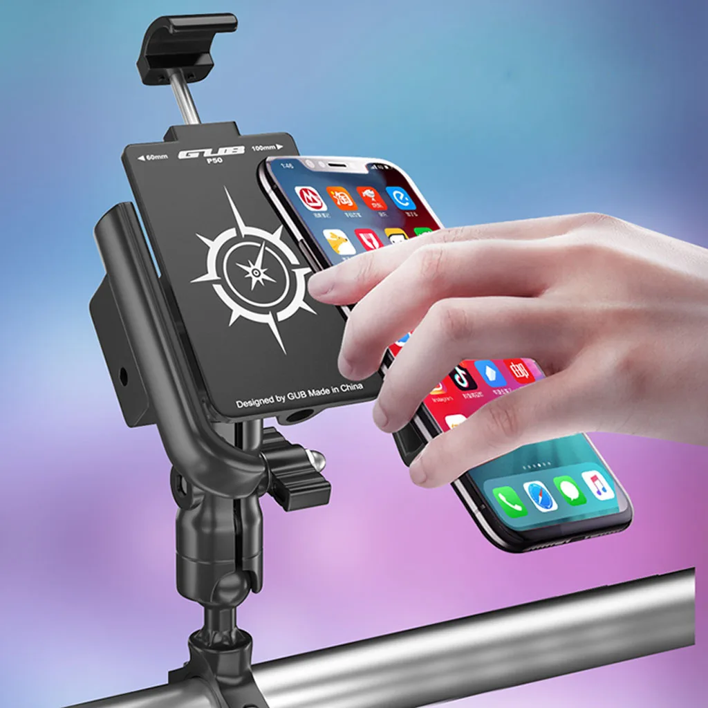 

Multifunctional Motorcycle Mobile Phone Bracket for Mountain Road Folding Bike Scooter Reduce Jitter &Keep Phone Stable
