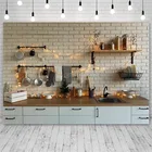 Avezano фоны зима Счастливого Рождества Кухня витрина для тарелок чаша перчатка светильник Декор дети фотографии фоны фото студия